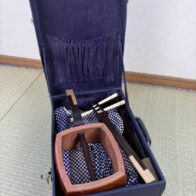 長唄三味線(子持ち綾杉、銀細)