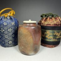 伊勢崎紳「備前 肩衝茶入」