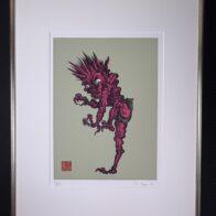 京極夏彦「鬼」リトグラフ 限定30部